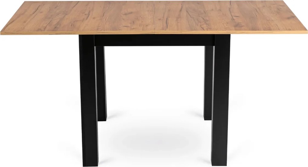 Kihúzható étkezőasztal 80–160 cm méretben, craft tölgy/fekete színben MAX