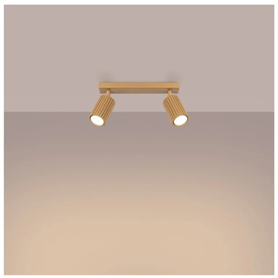 Aranyszínű spotlámpa 6,5x30 cm Gleam – Sollux