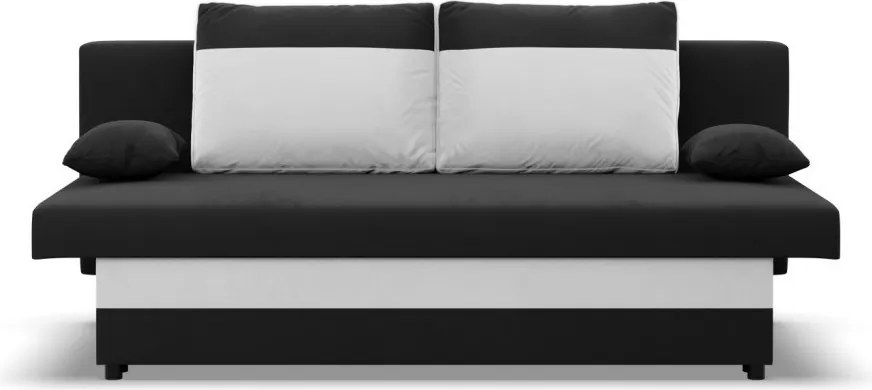 Sony kanapé, szövet anyag, bonell töltet, fekete - fehér