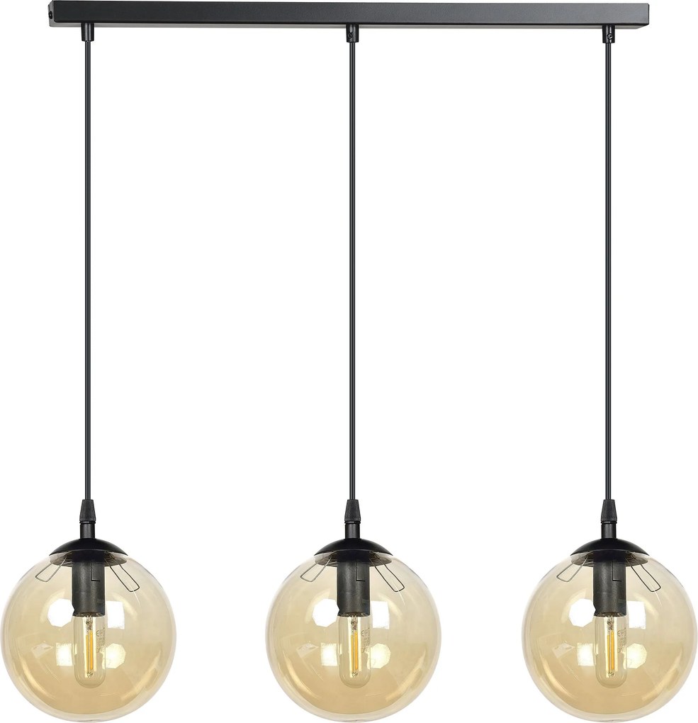 Emibig modern függeszték cosmo borostyán fekete emi713/3