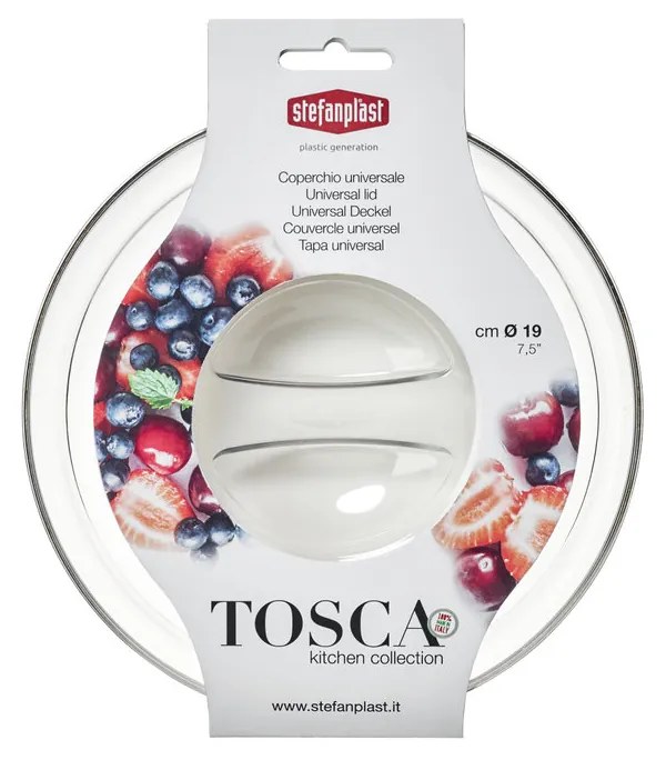 STEFANPLAST Tosca fedél tálhoz, átmérő 19 cm
