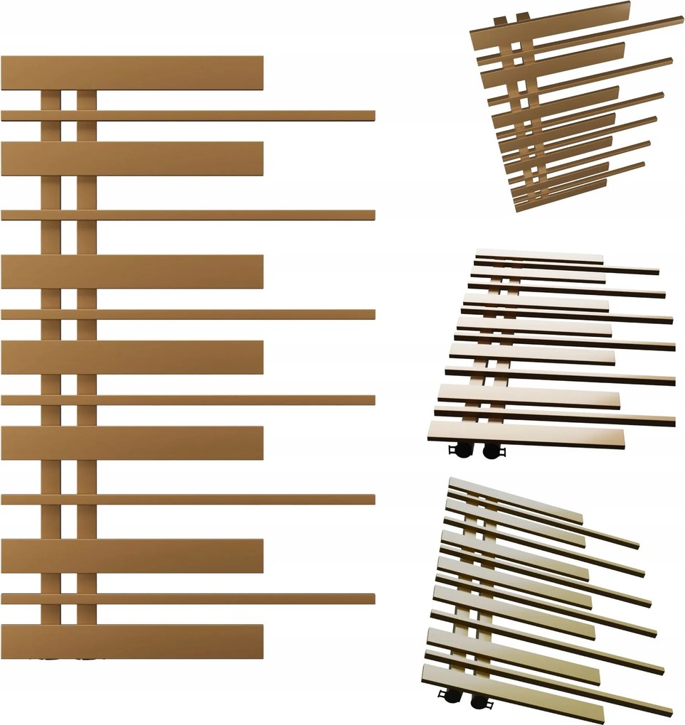 Fürdőszobai radiátor Pianino 870x570 Antik Sötét Bal