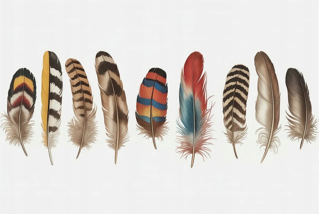 Dekoratív Fotótapéta Hálószobába Színes tollak 104x70 Ragasztó