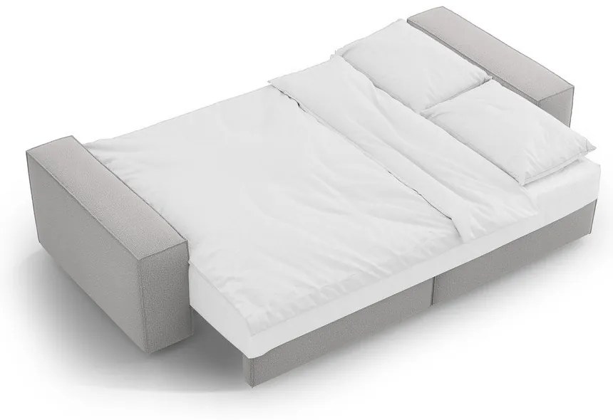 Világosszürke kinyitható kanapé 247 cm Jodie – Micadoni Home