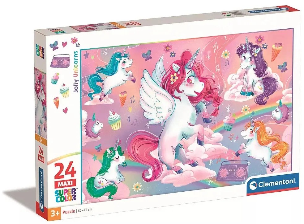Unikornis Jolly 24 db-os maxi puzzle Clementoni