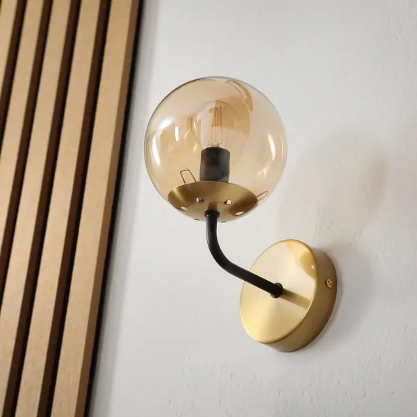 Brilagi - MALIVA fali lámpa 1xE14/15W/230V aranyszínű