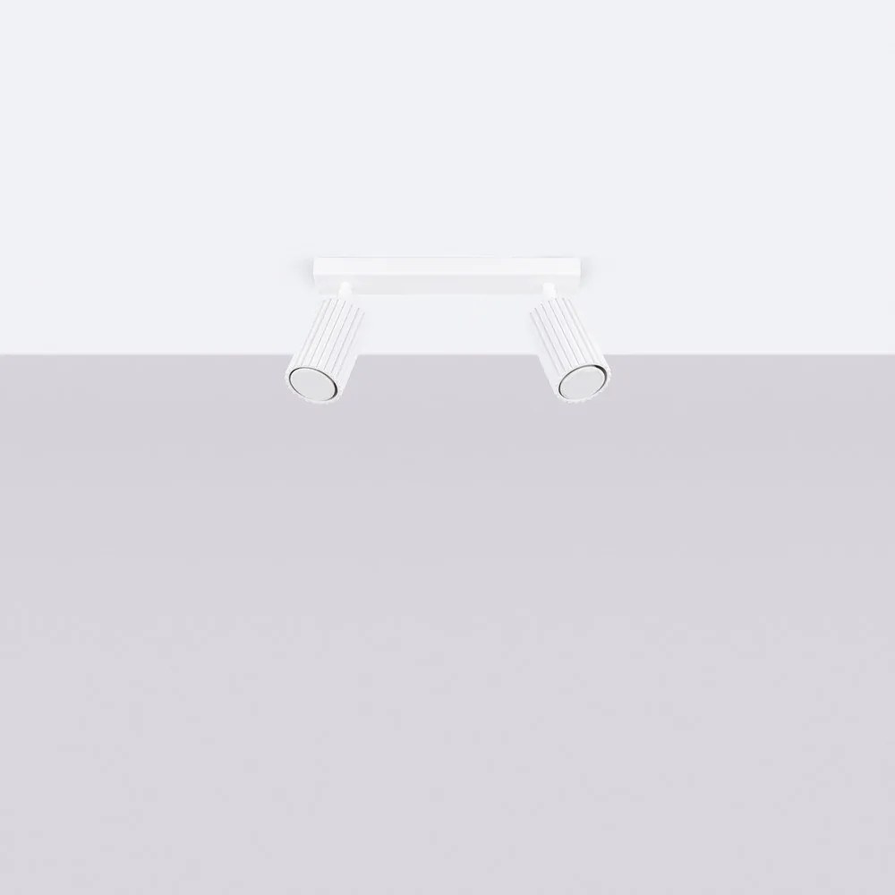 Fehér spotlámpa 6,5x30 cm Gleam – Sollux