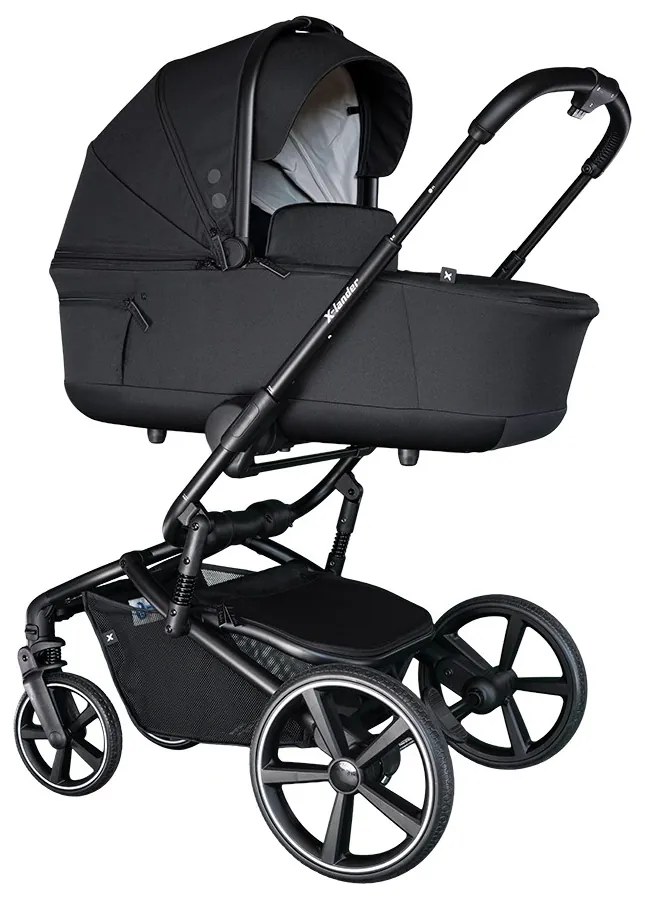 Kombinált babakocsi nagy kerekekkel 2 az 1-ben X-lander Cruiser 2.0 Cool Black