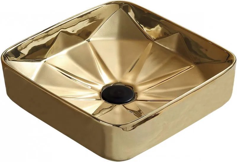 Mexen Elmira pultos mosdókagyló 41 x 41 cm, arany - 22094150