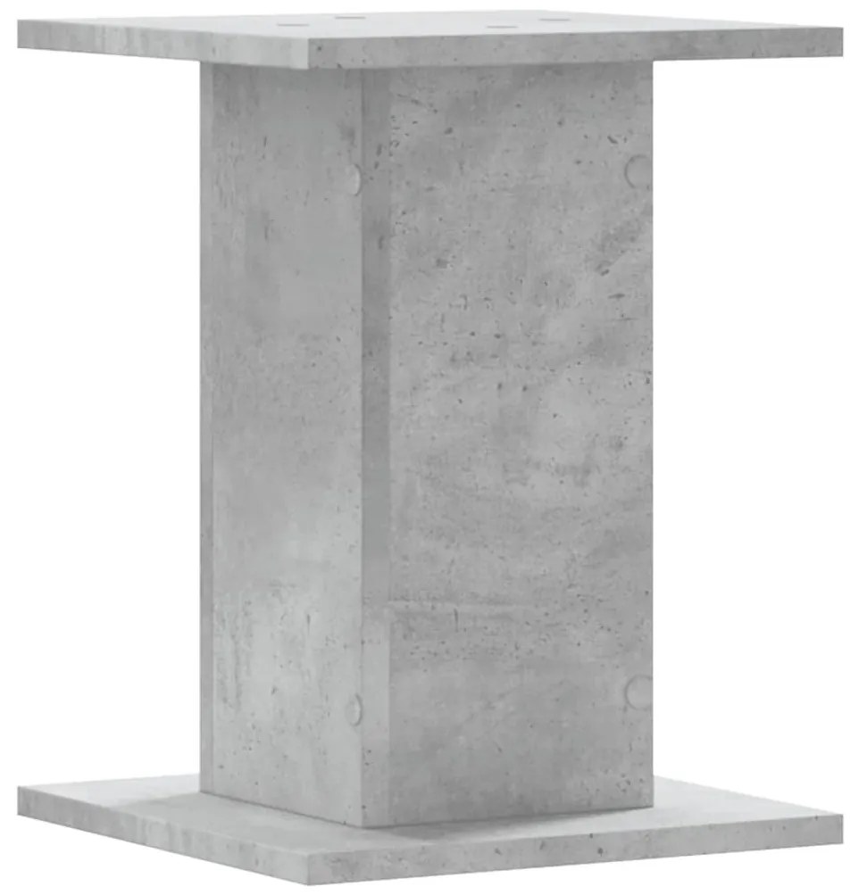 2 db betonszürke szerelt fa növénytartó állvány 30 x 30 x 40 cm