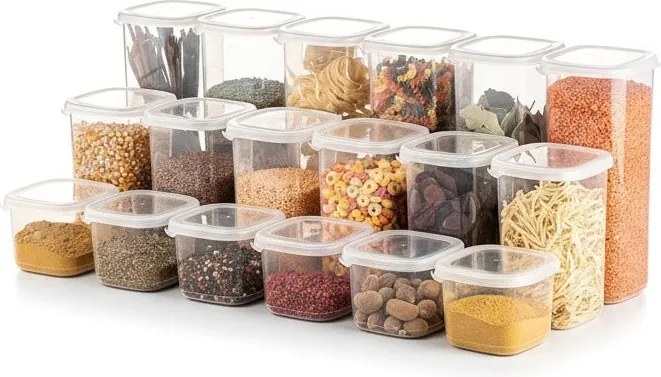 Ételtároló doboz készlet 3 x 6 db