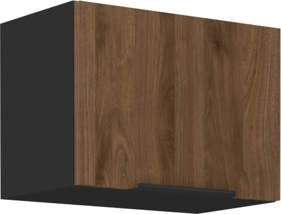 Felső szekrény, okapi dió/fekete, MENZO 50 GU-36 1F
