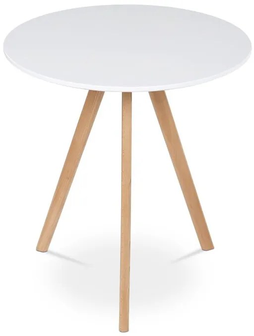 Fehér MDF Étkezőasztal 70×70 cm. DT-320 WT