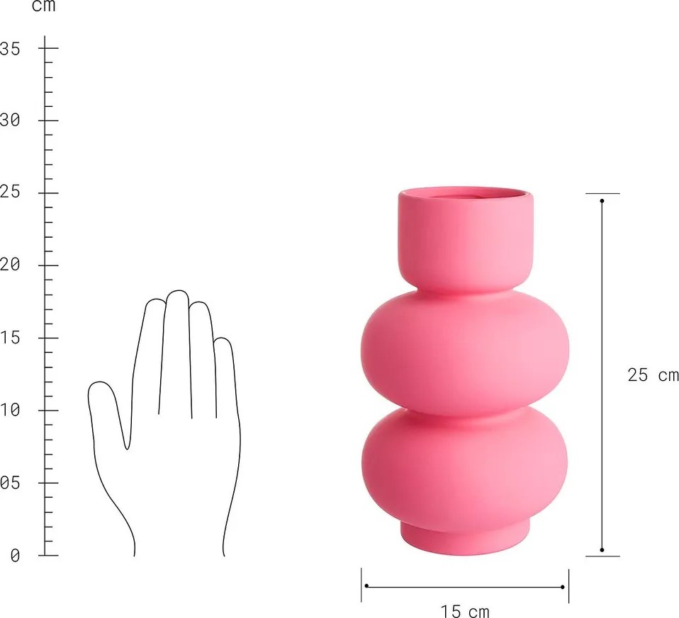 PINK váza 25cm