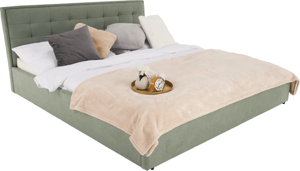 Ágy, menta, 160x200, ELSIE