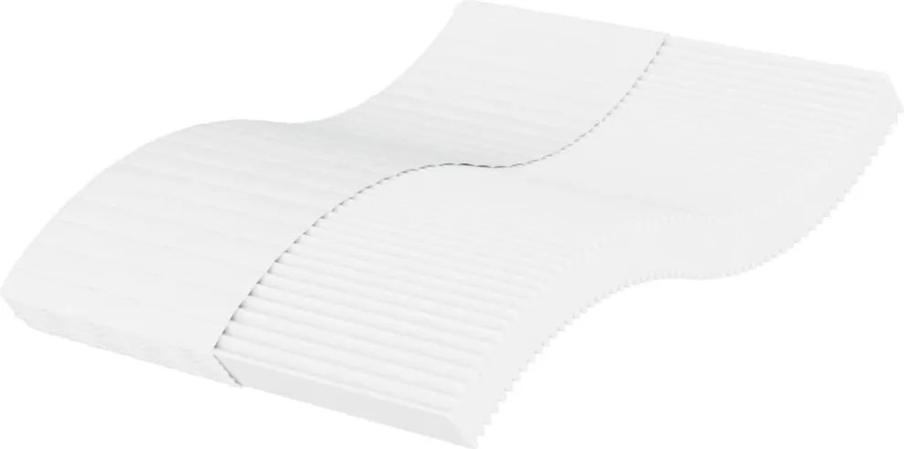 vidaXL fehér H2/H3 keménységű habmatrac 120 x 200 cm