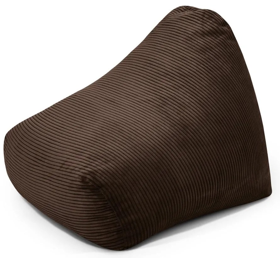 Sötétbarna kordbársony gyerek babzsákfotel Snug 80 – SLOWDOWN