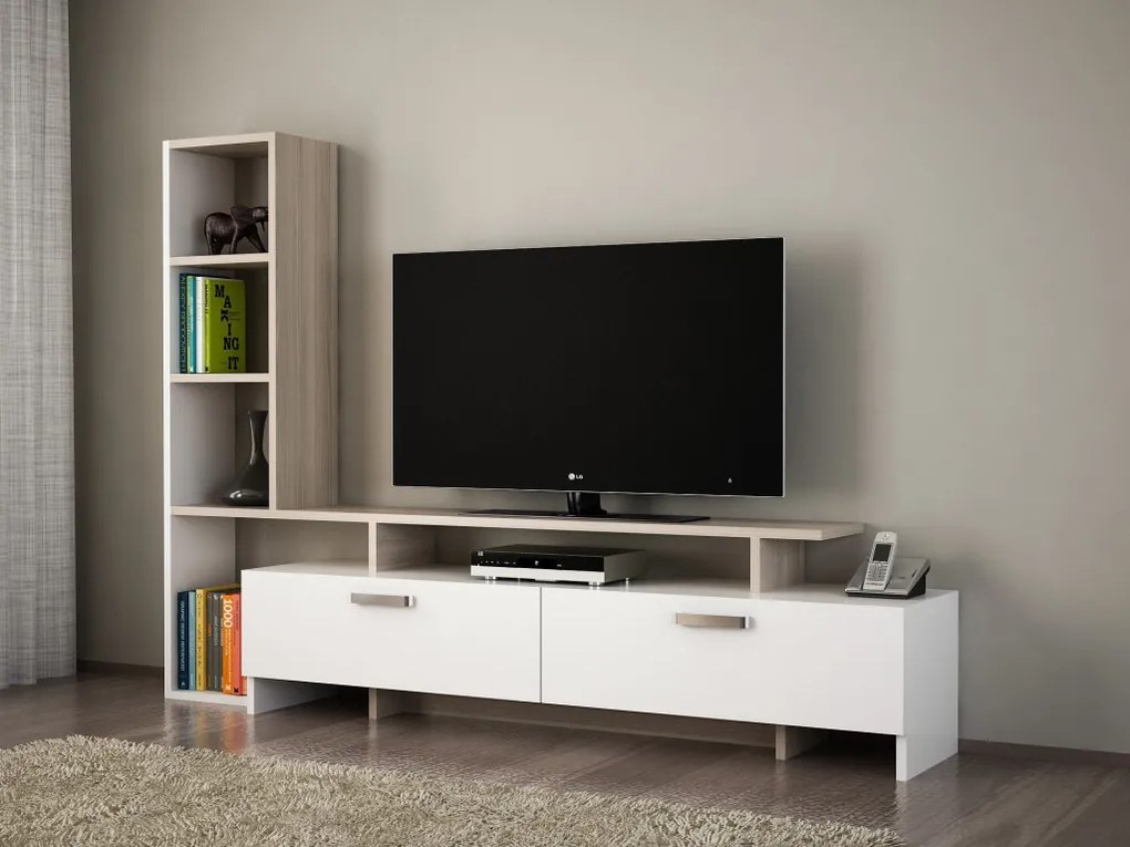 TV-állvány, fehér, 120 cm – TR731WAT3038
