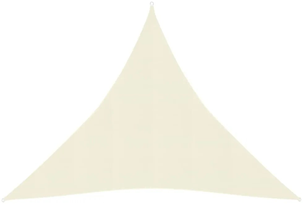krémszínű HDPE napvitorla 160 g/m² 4 x 4 x 4 m