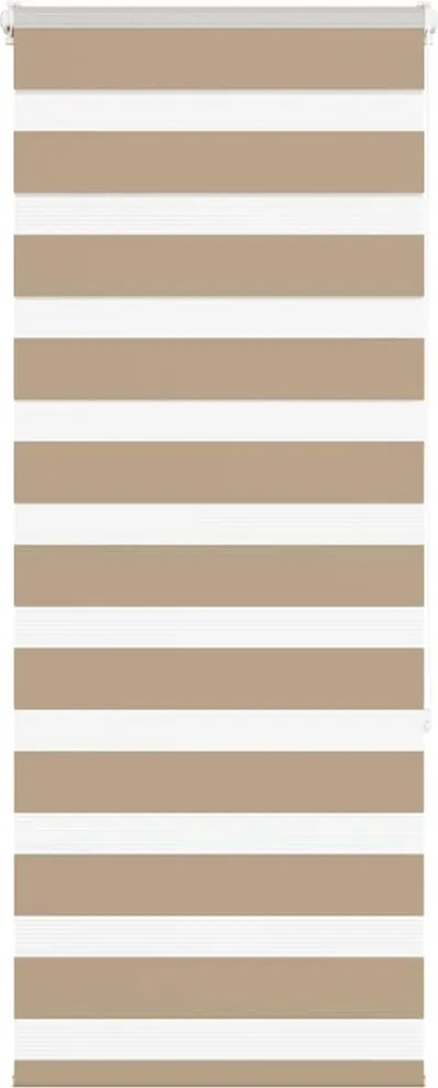 vidaXL zebrafüggönnyel homokbarna szövetszélesség 60,9 cm poliészter