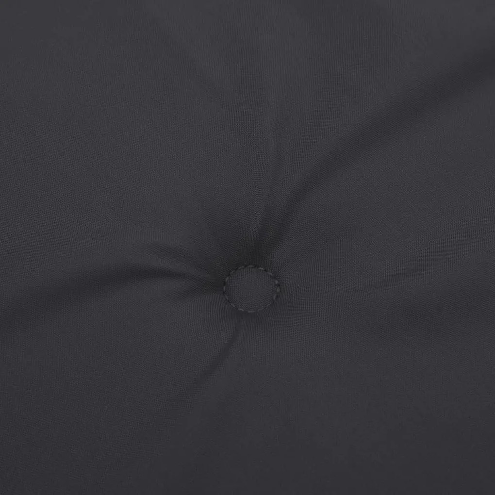 2 db fekete oxford szövet háttámlás székpárna 100x50x3 cm