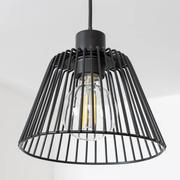 Brilagi - CERIA WIRE LED függőlámpa kábelen 1xE27/40W/230V Ø 21 cm fekete