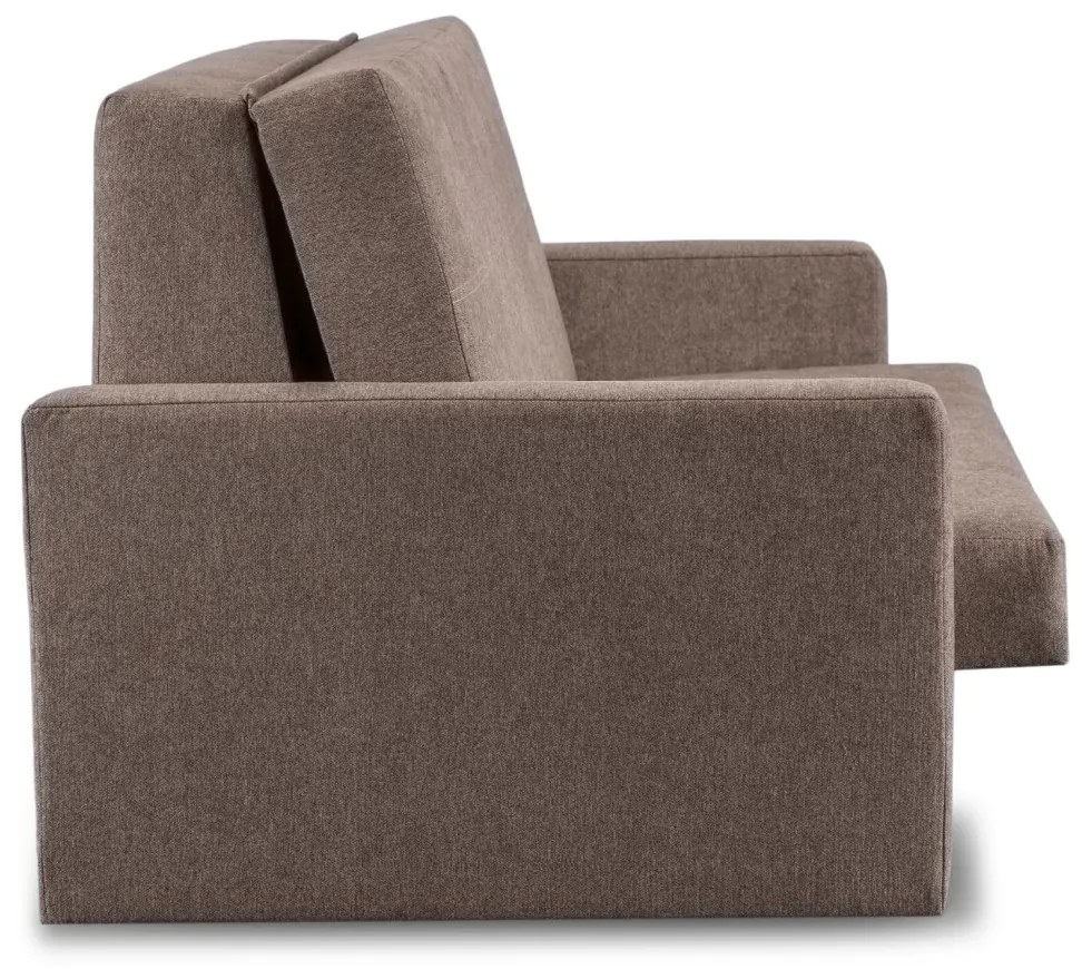 Kétszemélyes kihúzható fotelágy bézs színben – MILAN 2