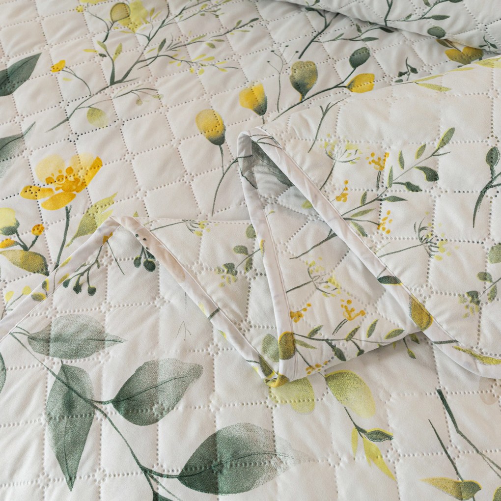 Ágytakaró CITRUS GARDEN, fehér Méret: 220 x 240 cm