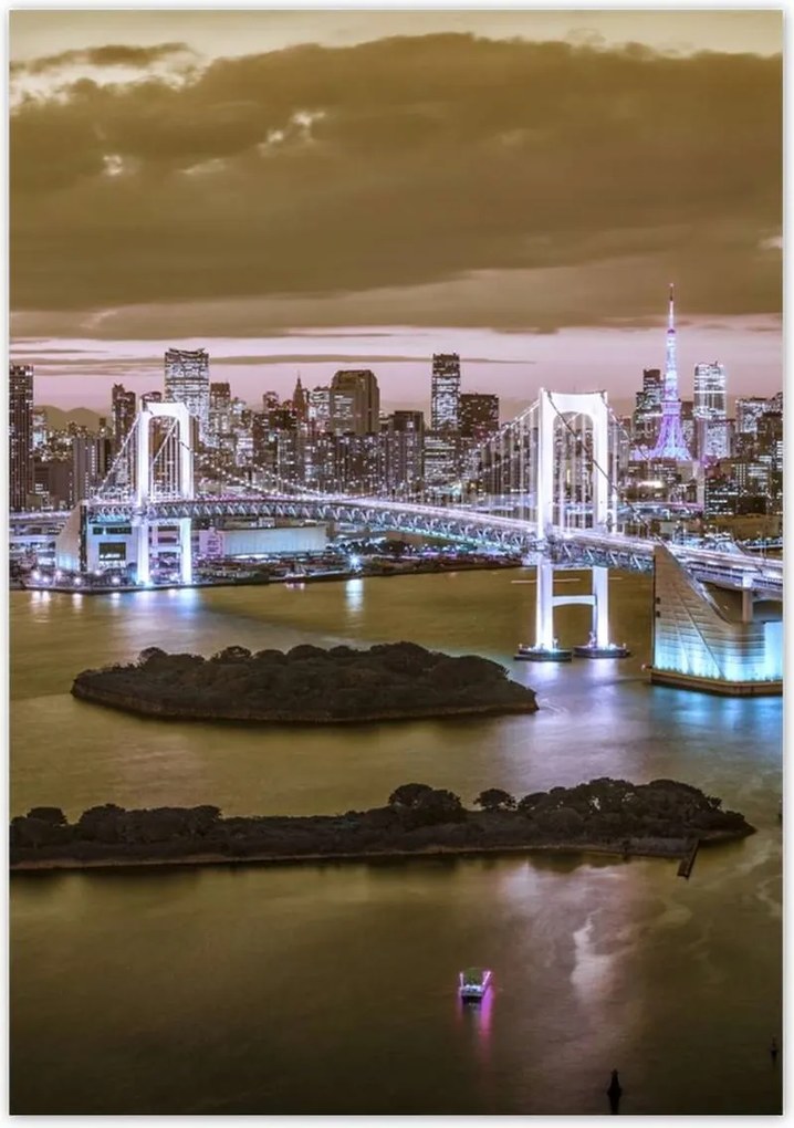 Poszterek 70x100 Szivárványhíd Tokióban