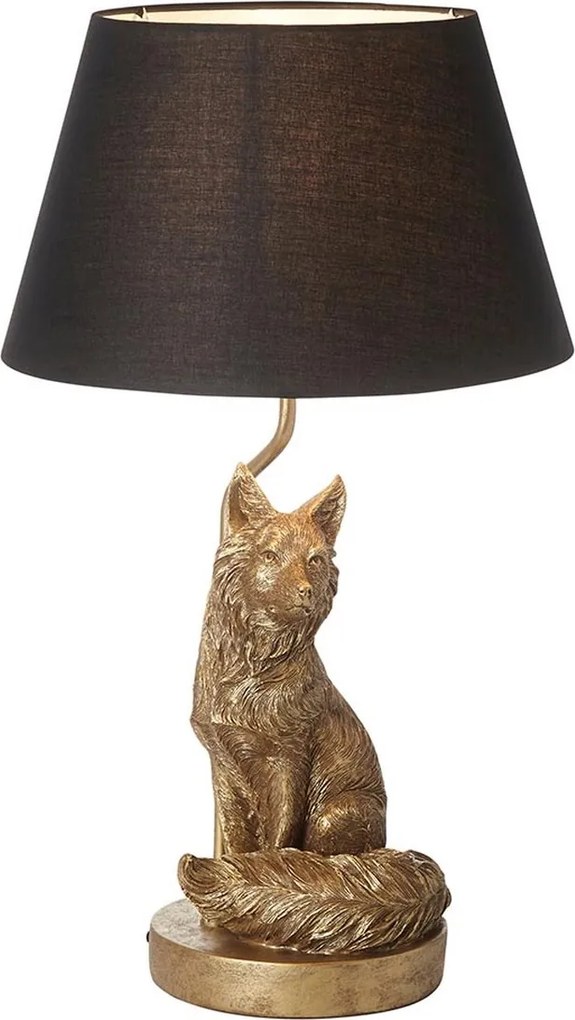 Endon modern asztali lámpa fox fekete arany end106796