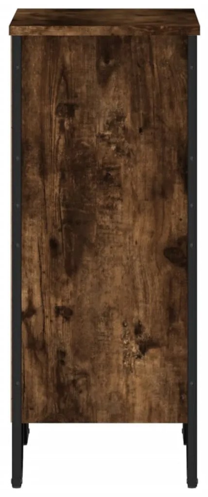 füstös tölgy színű szerelt fa könyvszekrény 50 x 31 x 74,5 cm