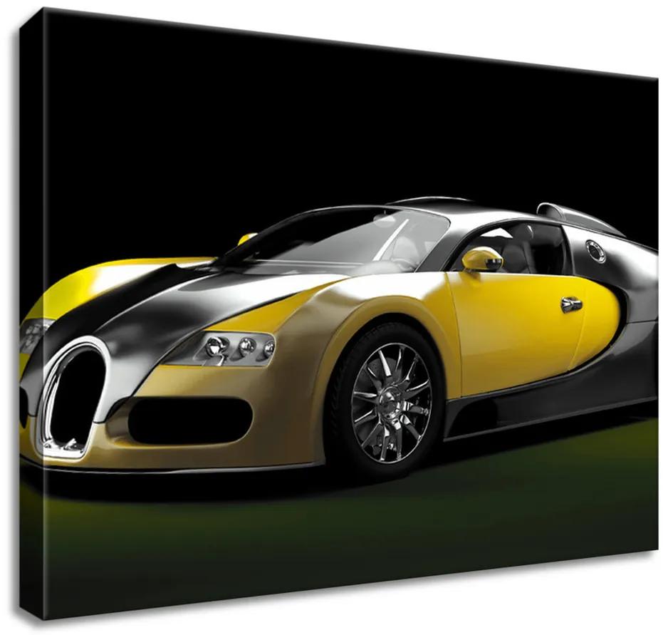 Vászonkép Sárga Bugatti Veyron