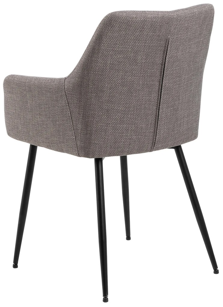 MAZZONI EXPORT VERA Világosszürke Taupe (Basel 34 szövet) - MODERN KÁRPITOZOTT KAGYLÓSZÉK LOFT STÍLUSÚ NAPPALIBA/ÉTKEZŐBE