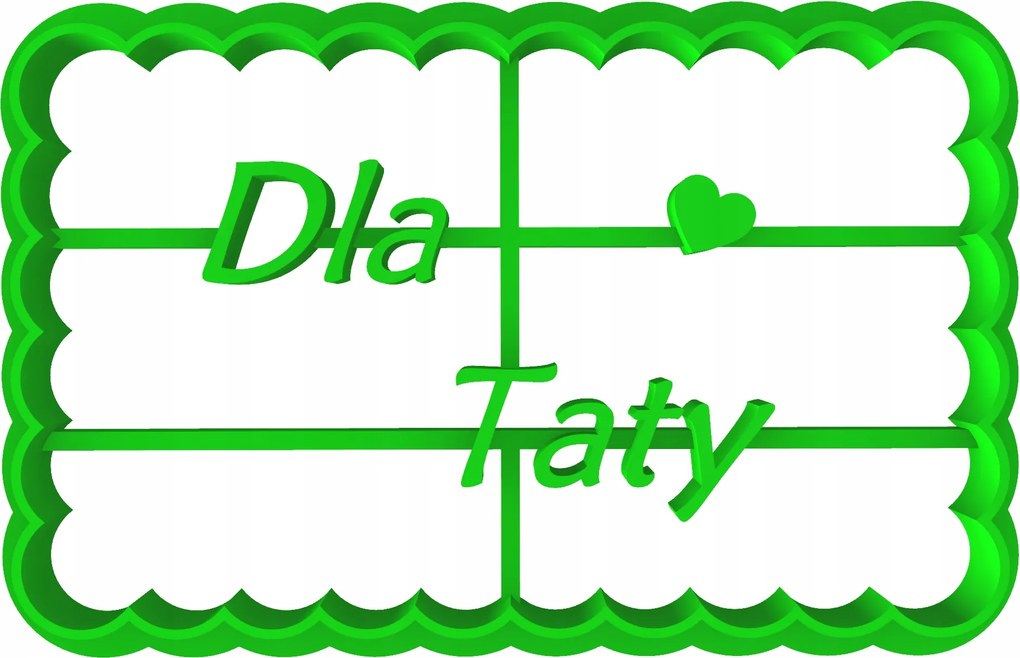 Forma Lyukasztó Mézeskalács kiszúró Apák Napja Felirat Apának 8cm