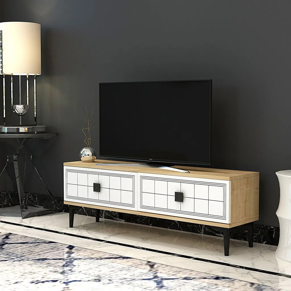 Yuka 120 - Sapphire Oak, White