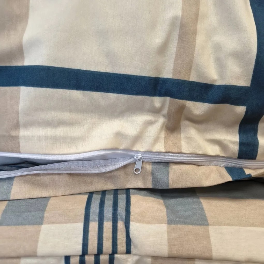 Wood barna pamut ágyneműhuzat 200x140cm+90x70cm TiaHome