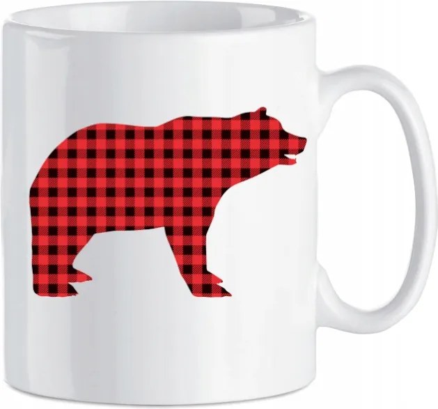 Bear kockás bögre Medve 330 ml