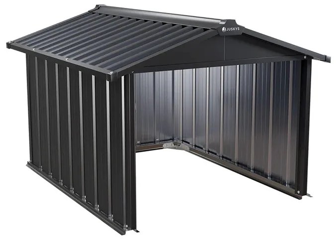 Juskys Robotfűnyíró garázs 98x89x63 cm - antracit