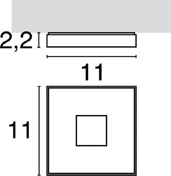 NOVOLUX 569C-L0105B-01 VIENA Modern Kültéri Mennyezeti Lámpa Fehér LED IP65