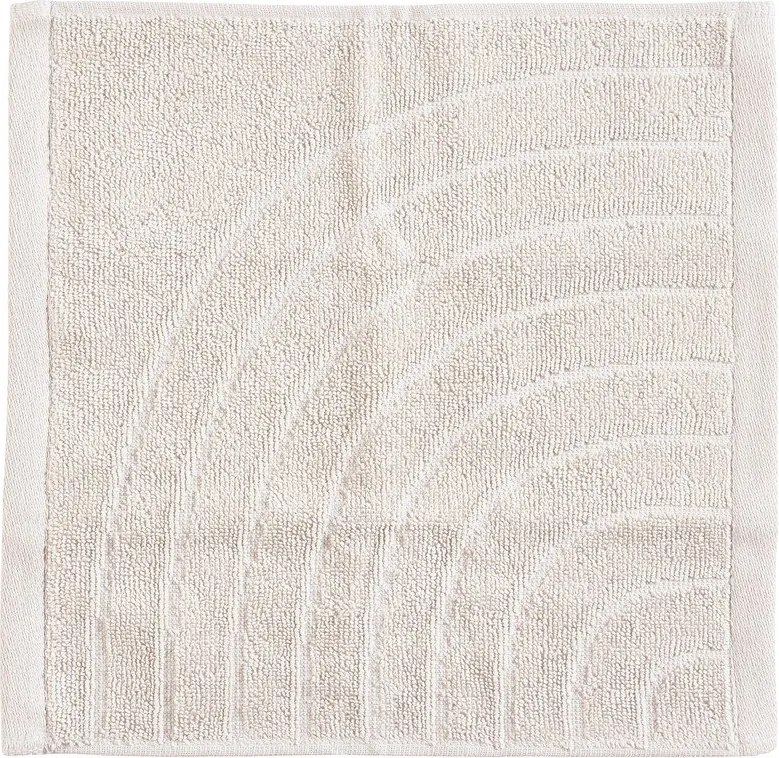 Világosszürke frottír pamut törölköző 30x30 cm Time – Zone