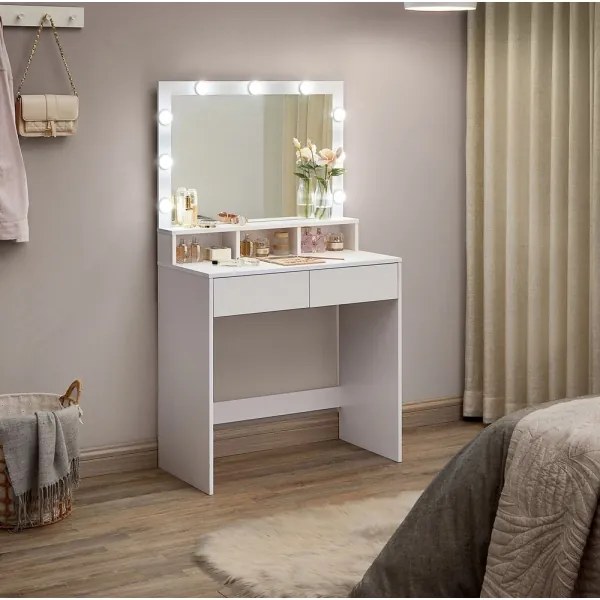 HATOR sminkasztal, fehér