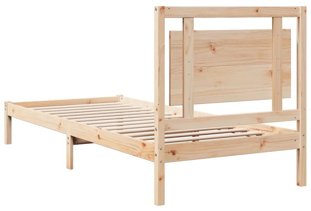 tömör fa extra hosszú ágykeret matrac nélkül 100 x 210 cm