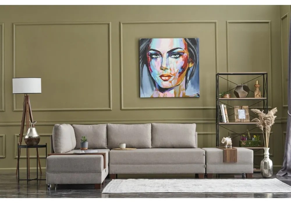 Bézs sarokkanapé (bal oldali) Fly – Balcab Home