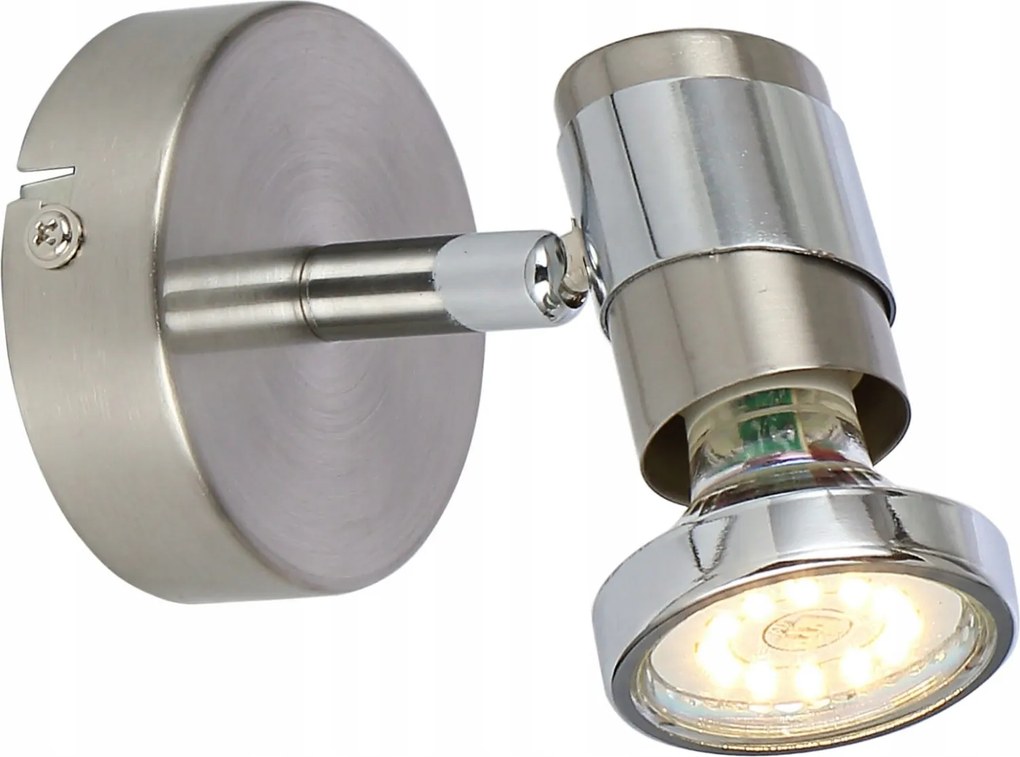 Emina fali lámpa 1 lángos szatén/króm 827611-07