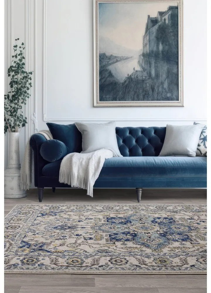 Kék szőnyeg 200x290 cm Nova Persian Blue – Asiatic Carpets