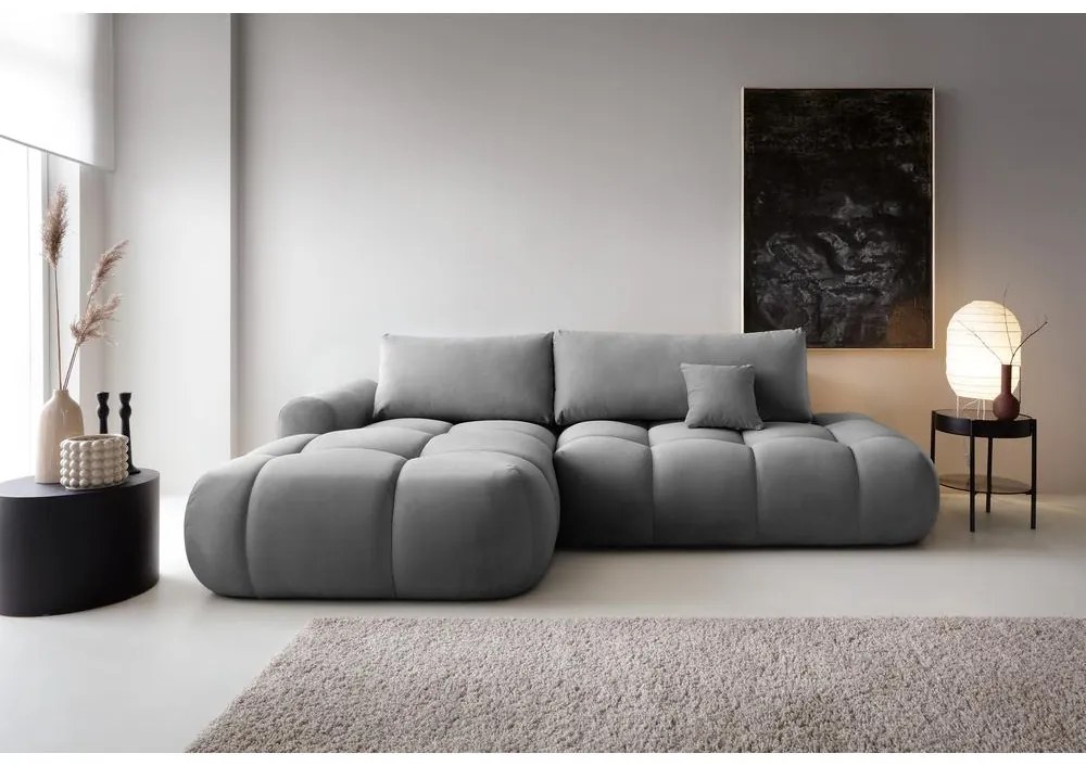 Sarokkanapé Ombre (B) (szürke + fekete) . 1100451