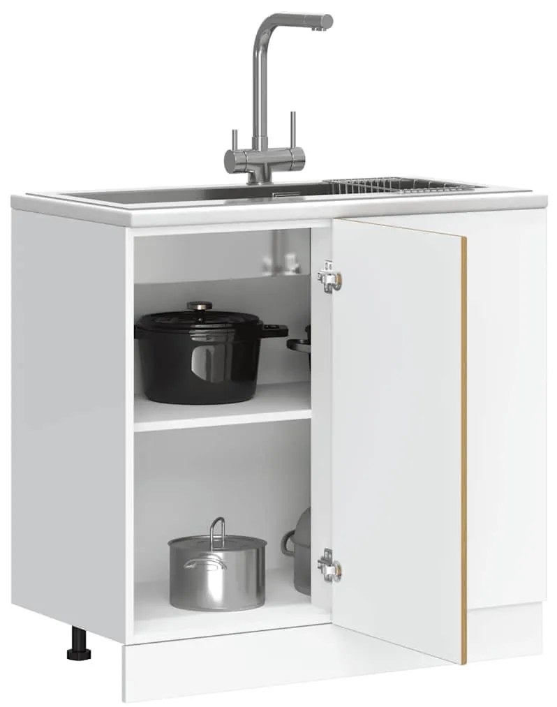 alsó konyhaszekrény Lucca kézműves tölgy fűrészáru műfa