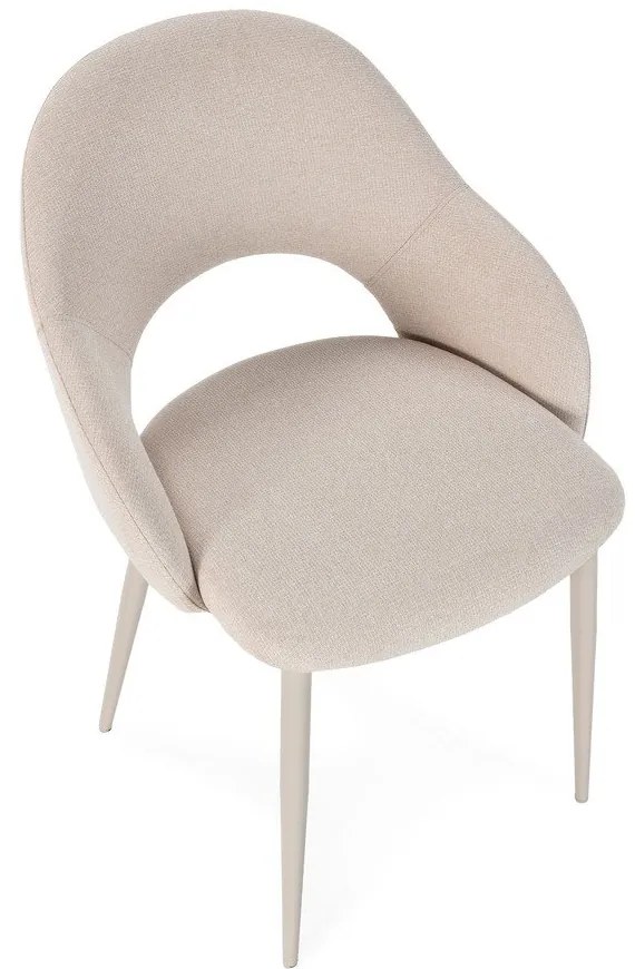 Bézs kárpitozott étkezőszék szett 2 db-os Lia – Marckeric