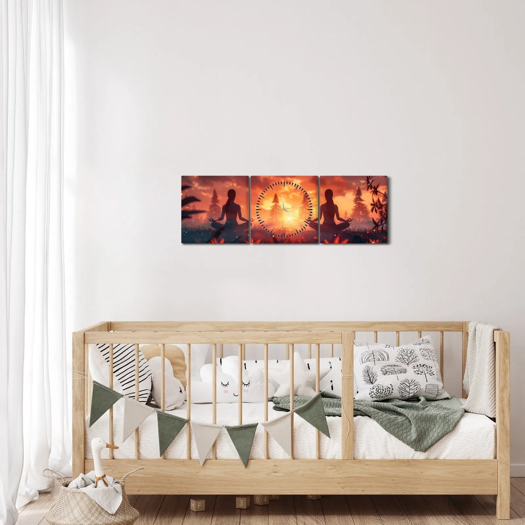 Kép - Jóga a természetben (órával) (90x30 cm)