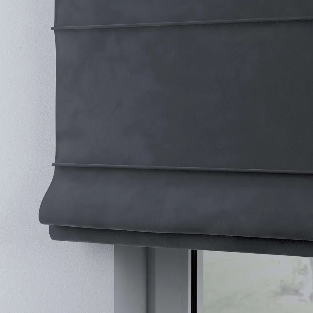 Szürke római roló 170x100 cm Posh Velvet - Yellow Tipi